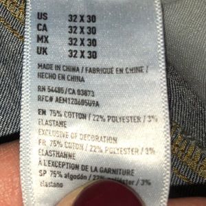 American eagle blue jeans men perfect addition